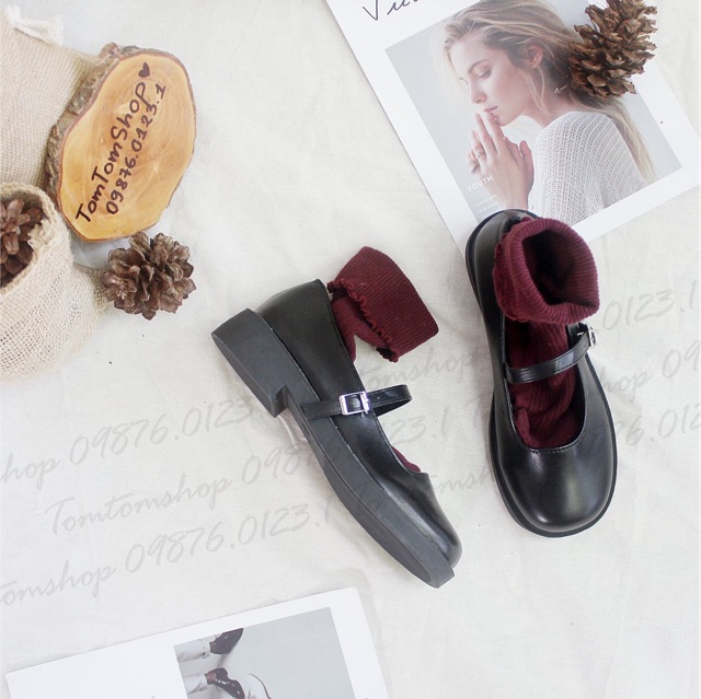 [CÓ SẴN] Giày mary jane búp bê quai ngang oxford ulzzang - CÓ CLIP - ảnh thật | BigBuy360 - bigbuy360.vn