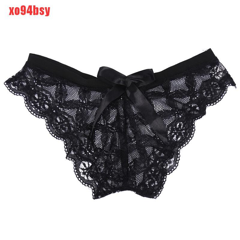 [xo94bsy]Women Lingerie G String Lace Underwear Femal Sexy T-back Thong Sheer Panties