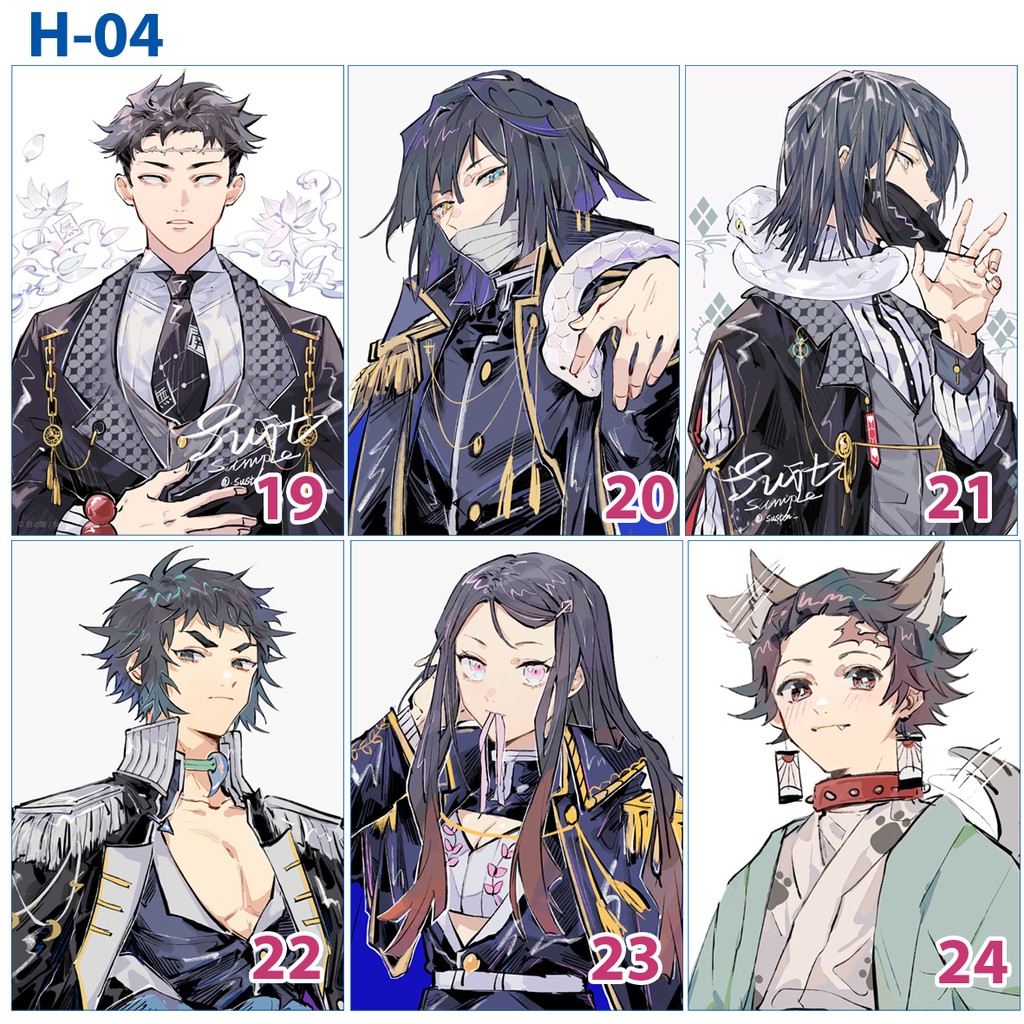 Poster/ Tranh dán tường anime kimetsu no yaiba/ Thanh gươm diệt Quỷ/ Trụ Cột
