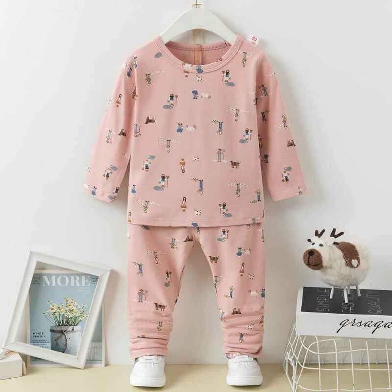 Bộ xuất hàn dài tay mac vuông size nhí