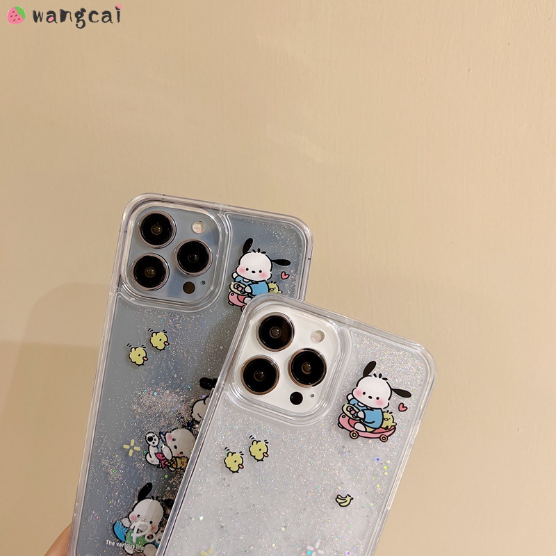 Ốp Điện Thoại Mềm Trong Suốt Chống Sốc Phối Kim Tuyến Nước Cho iPhone 14 Plus 14 Pro Max