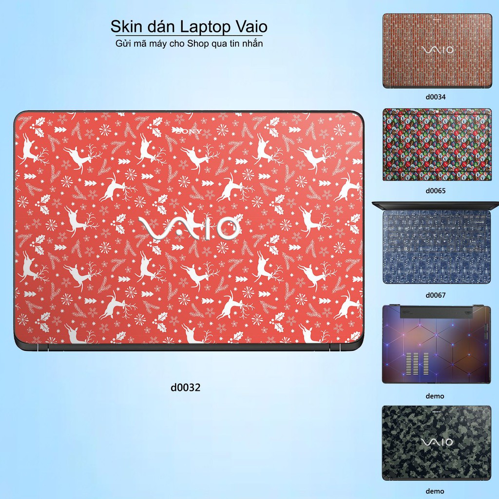 Skin dán Laptop Sony Vaio in hình Sticker họa tiết (inbox mã máy cho Shop)