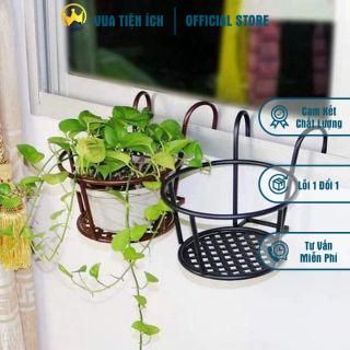 Giỏ treo ban công trồng cây, hoa- giá treo ban công trồng cây, hoa hình chữ nhật