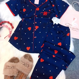 Đồ bộ lụa satin Flamingo