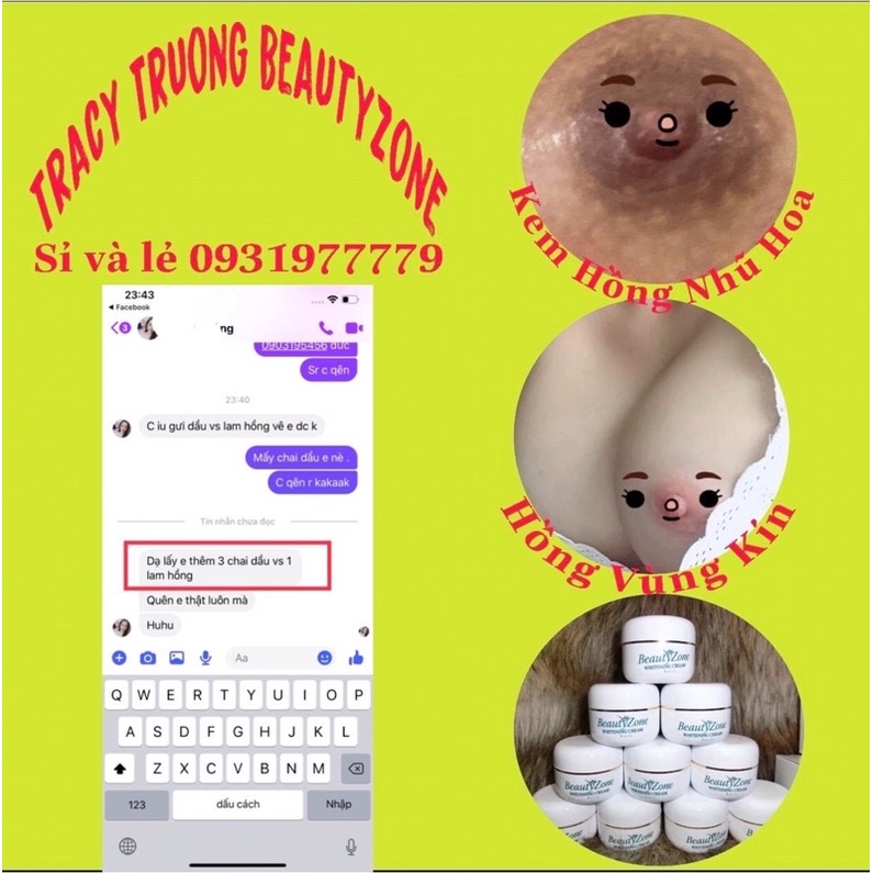 Kem hồng nhũ hoa beautyzone (combo 5 hũ ) | BigBuy360 - bigbuy360.vn