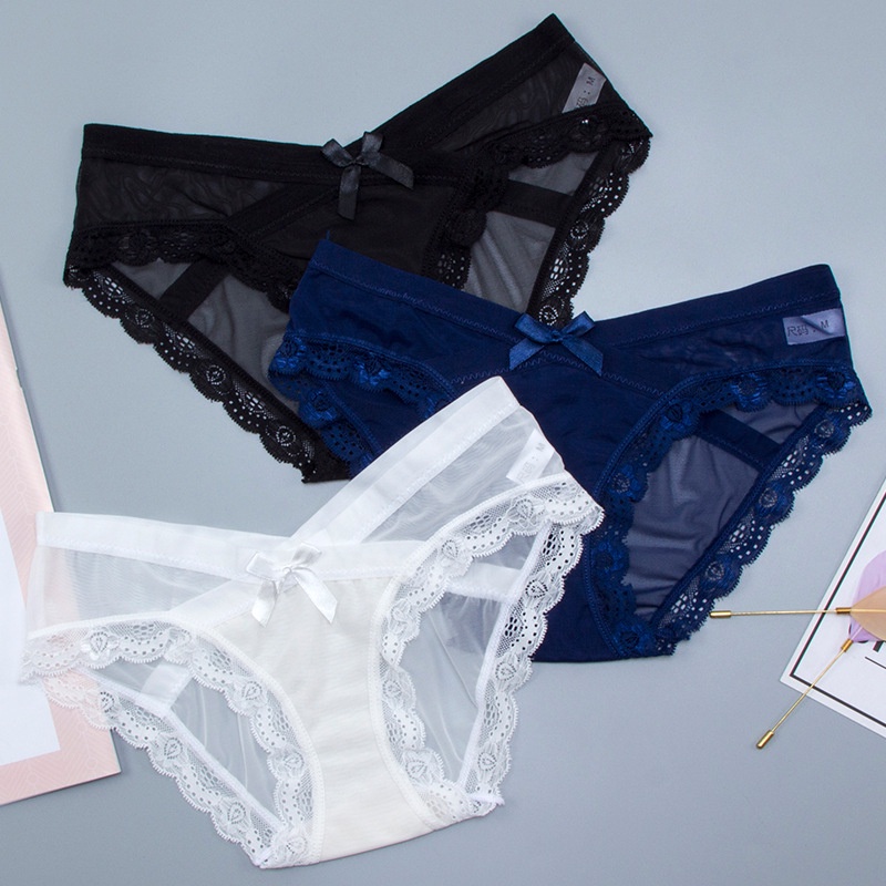 Quần Lót Lưới Trong Suốt Siêu Mỏng Lưng Thấp Không Đường May Quyến Rũ Cho Nữ