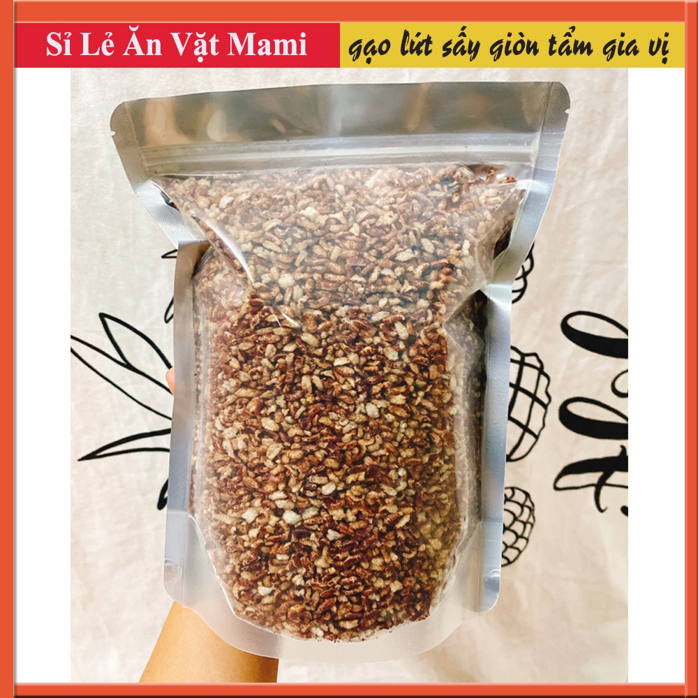 500g Gạo Lứt Sấy Giòn tẩm gia vị, loại ngon nhà làm