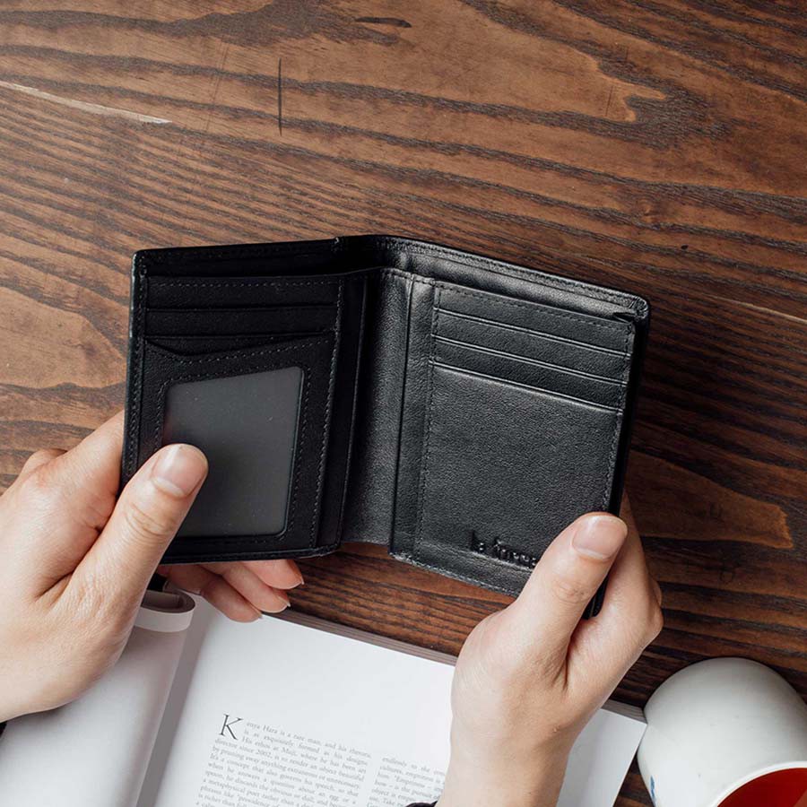 Ví Da Nam LAFORCE Da Bò Cao Cấp VLAD9227-2-D Tặng Đón Gót Tiện Lợi