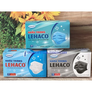 KHẨU TRANG LEHACO 4 LỚP VẢI LỌC KHÔNG DỆT- CHÍNH HÃNG - DATE MỚI