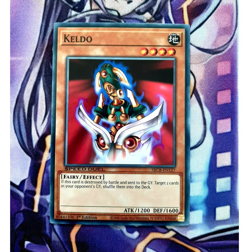 Thẻ Bài Mint90 Yugioh Monster Keldo - SBCB-EN127 - Common