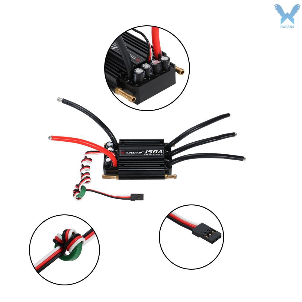 Bộ Điều Khiển Tốc Độ Không Chổi Than 150A ESC 5.5V/5A BEC Cho Tàu Thuyền Điều Khiển Từ Xa