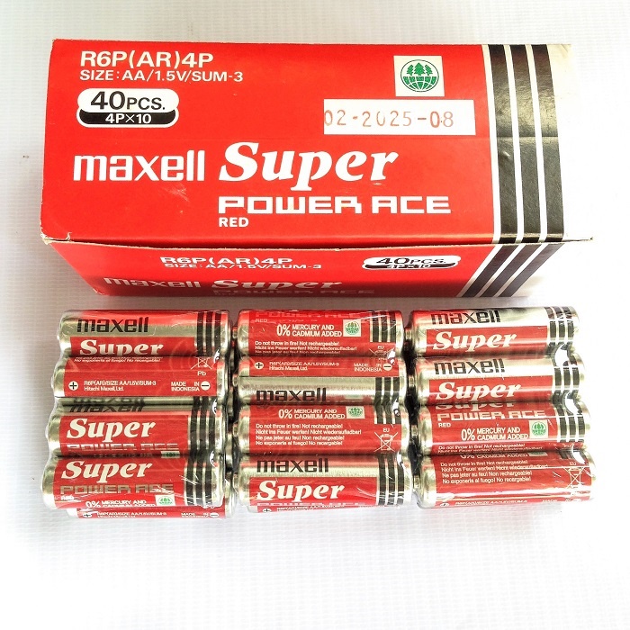 Hộp 40 Viên Pin Tiểu AA Maxell Super Power Ace