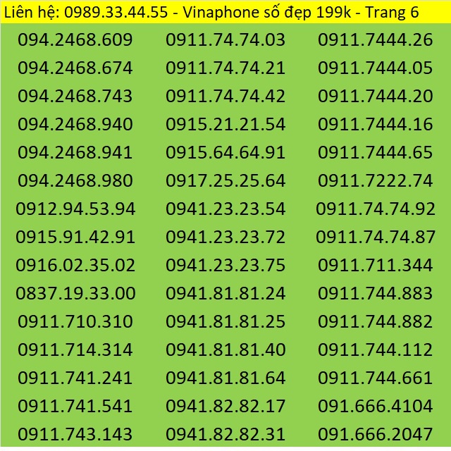 Sim Vina - sim Vinaphone trả trước giá rẻ