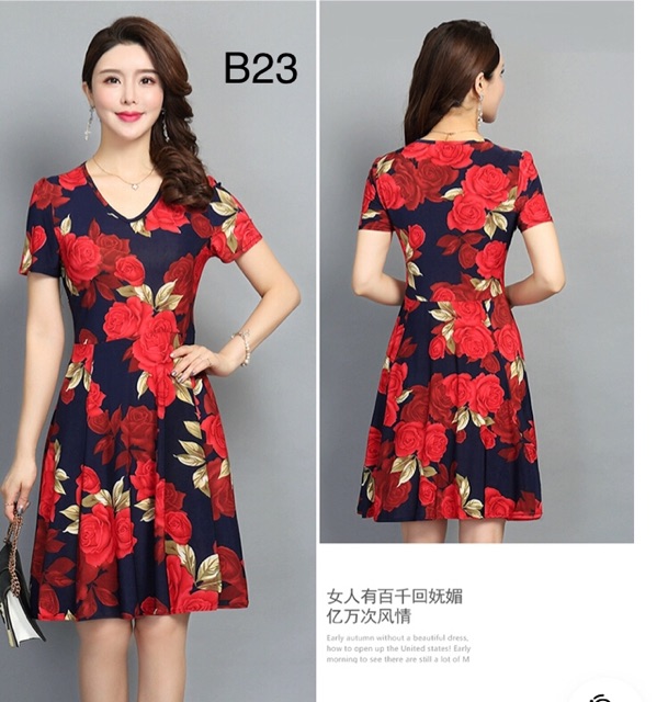 Đầm trung niên big size váy đầm trung niên sang trọng váy đầm cho mẹ | BigBuy360 - bigbuy360.vn