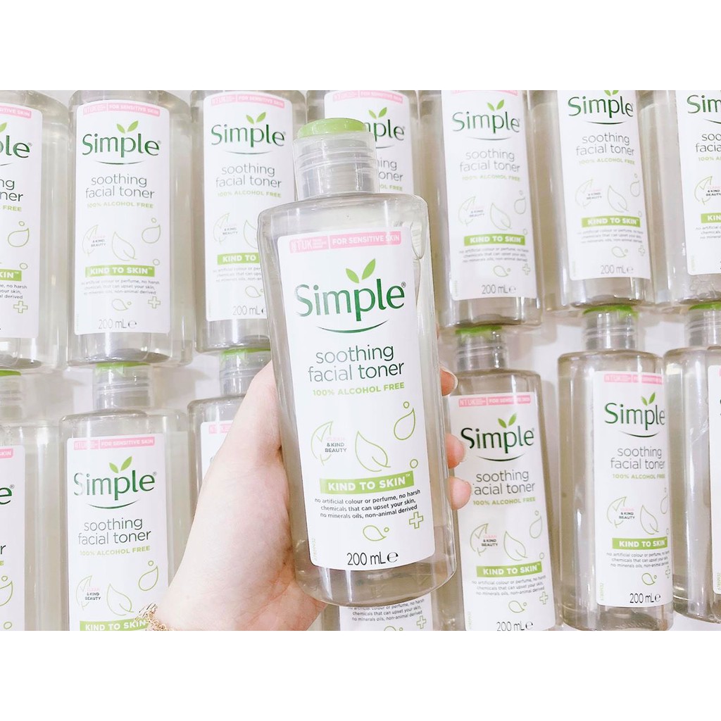 Nước Hoa Hồng Soothing Facial Toner Simple cân bằng ẩm cho da 200ml | BigBuy360 - bigbuy360.vn