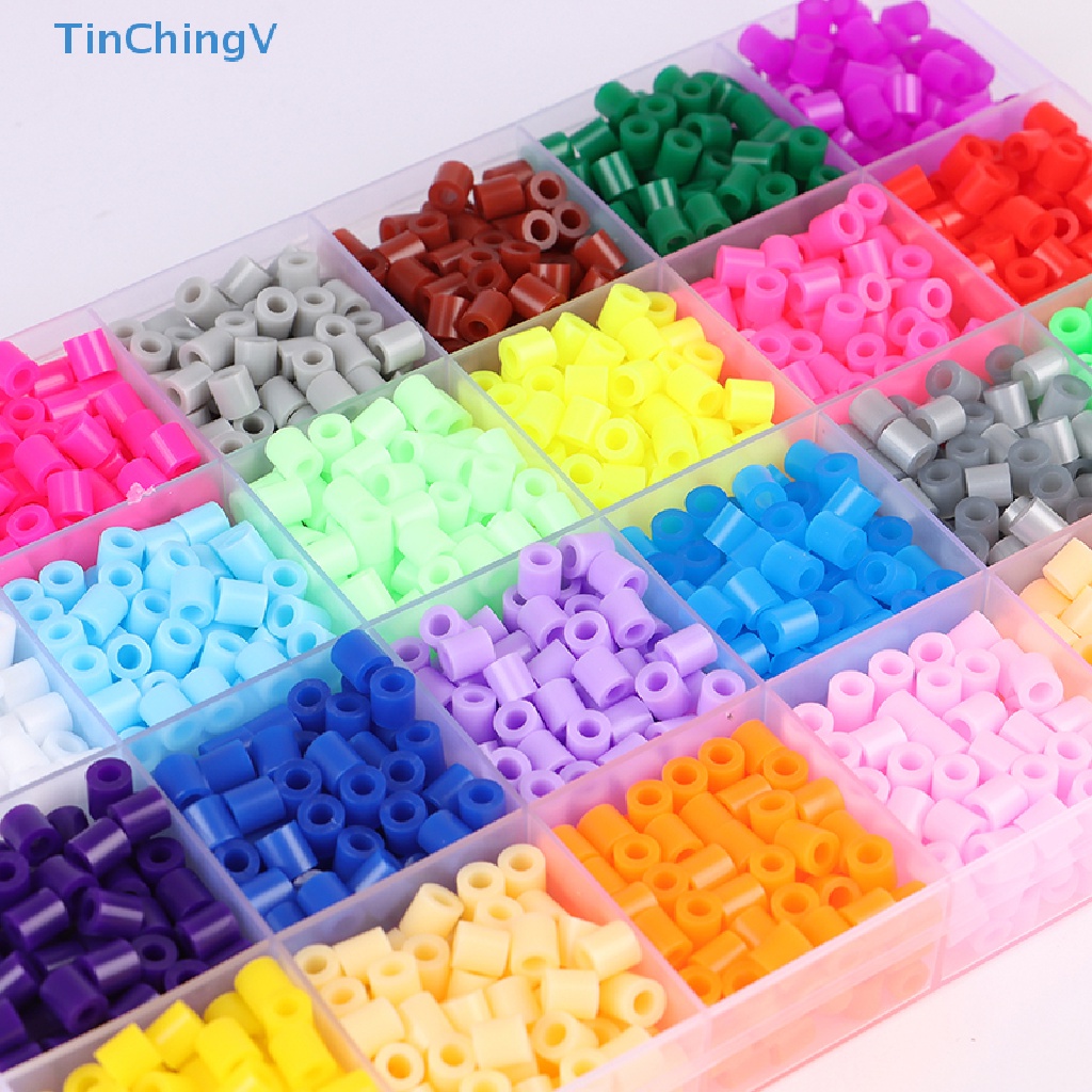 Hạt Hama 24 Màu 5mm Tự Làm Đồ Chơi 3D Cho Bé