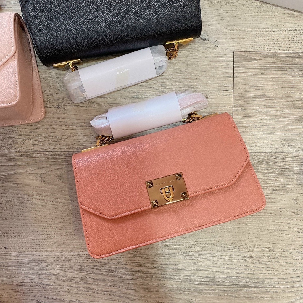 Túi Xách Nữ CNK, Dây Xích Pha Da Đeo Chéo, Đeo Vai, Da Sần Cao Cấp, Túi Công Sở Thời Trang