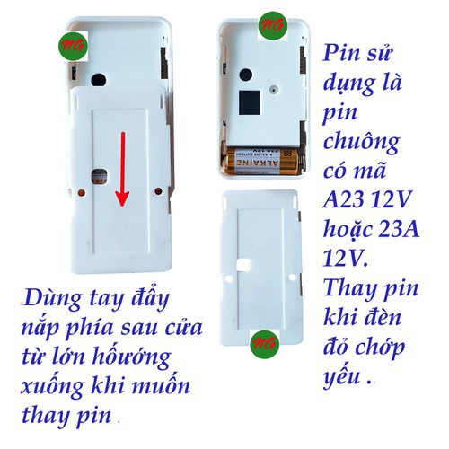 Bộ chuông và 3 cửa từ báo khách- báo trộm ATA AT-332