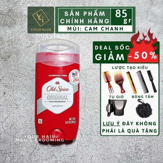 Lăn khử mùi Old Spice Original High Endurance 85gr - Múi Cam Chanh - Chính hãng USA