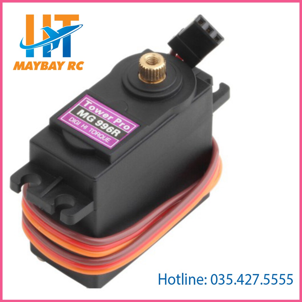 Động cơ servo MG996R 100% bánh răng kim loại, 9kg dành cho máy nổ hoặc xe