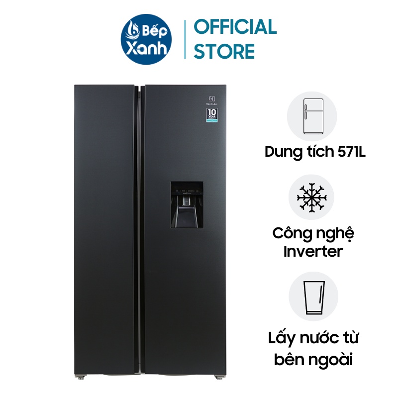 [FREESHIP HCM] Tủ lạnh Electrolux Inverter ESE6141A-BVN - 571 Lít - Side By Side - Lắp Độc Lập - Hàng Chính Hãng