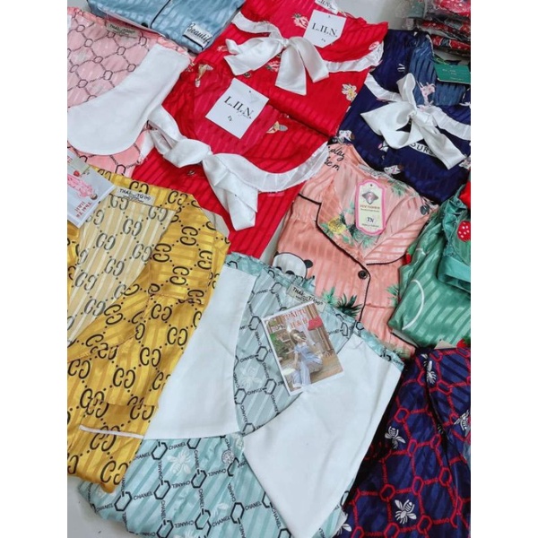 PIJAMA LỤA GẤM LATIN MỀM MỊN