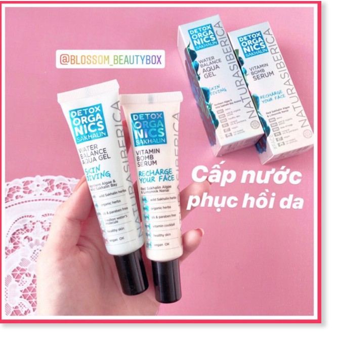 [Mã giảm giá] Serum cấp nước Aqua Gel / Vitamin / PP cream detox da NATURA SIBERICA dòng Detox ORGANICS