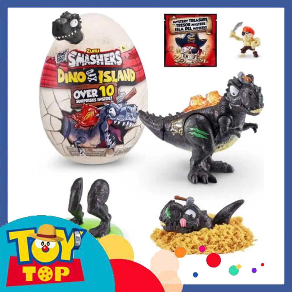 Đồ chơi quả trứng khủng long mini random Smashers Dino Island Over 10 chính hãng Zuru