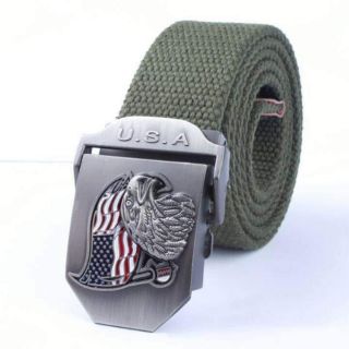 Dây lưng lính vải dù mặt cờ mỹ đông army d13