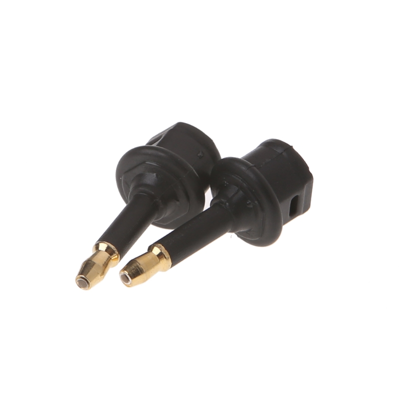 2 Pcs Toslink Female To 3.5mm Male Mini Audio Plug Digital Optical Adapter Converter