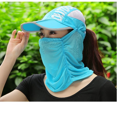 Nón Rộng Vành Kèm Khẩu Trang Che Nắng Cho Nam