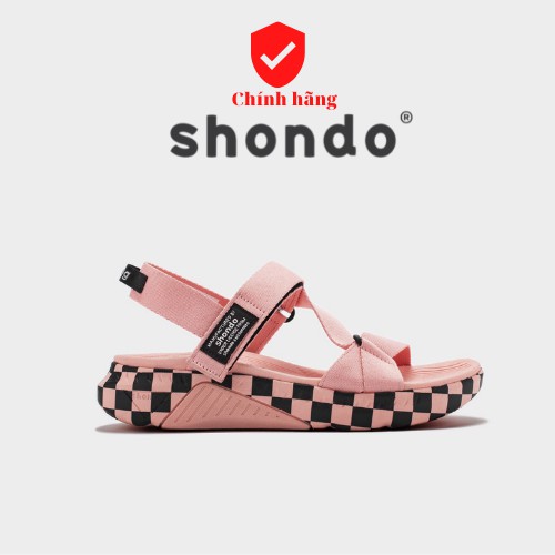 [Chính hãng]Shondo Giày  F7 Racing caro hồng F7C7070 - phiên bản năng động cá tính