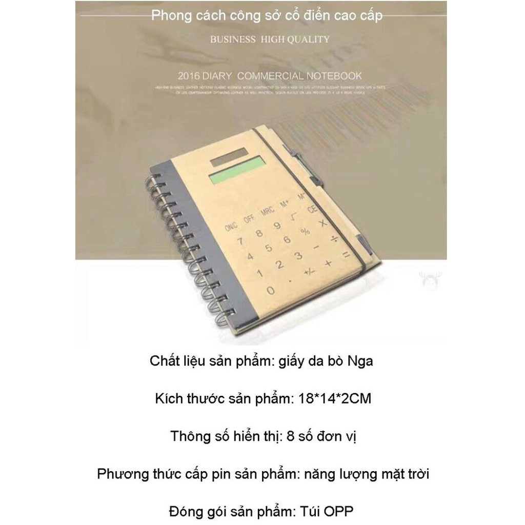 Libishop - Sổ ghi chép tay có máy tính LCD thông minh
