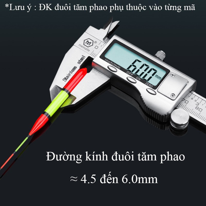 Phao câu Đài Nano Tiểu Phượng Hoàng tăm phao lớn siêu nhạy chống lóa mắt , mỏi mắt cao cấp, MX