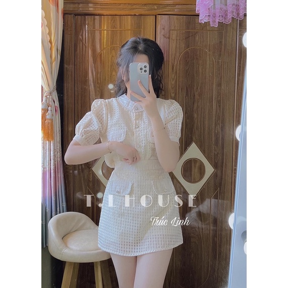 Set váy viền ngọc nhiều màu hot hit hàng chuẩn đẹp