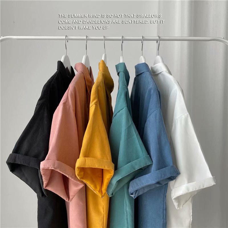 Áo Thun Tay Ngắn Dáng Rộng Thiết Kế Đơn Giản Thời Trang Mùa Hè Phong Cách Hàn Quốc Cho Nam