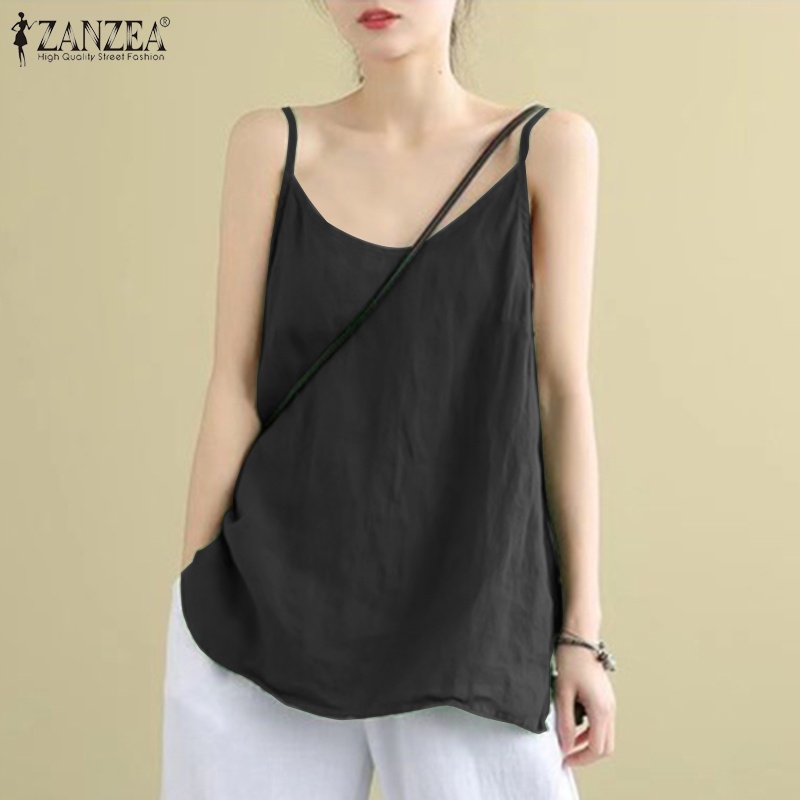 Áo thun nữ Zanzea không tay thời trang Hàn Quốc cá tính