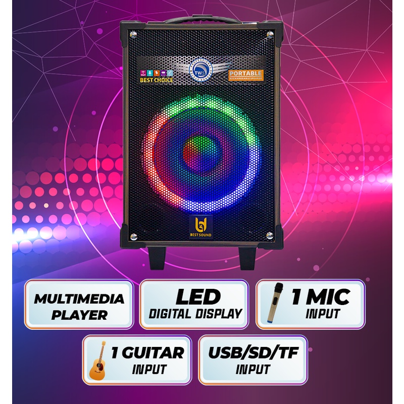 Loa Bluetooth Karaoke Việt Star Quốc Tế BD-9080 Công Suất 40W, bảo hành 12 tháng