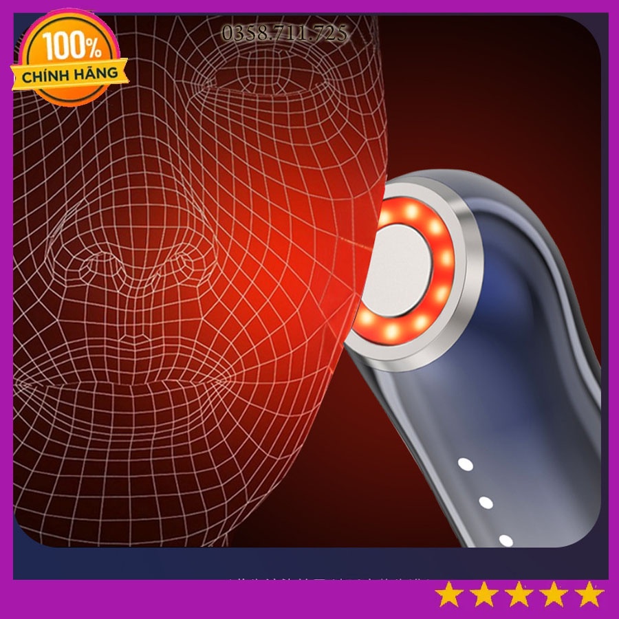Máy massage mặt nâng cơ không dây, máy mát xa mặt làm sạch sâu cho da tẩy tế bào chết