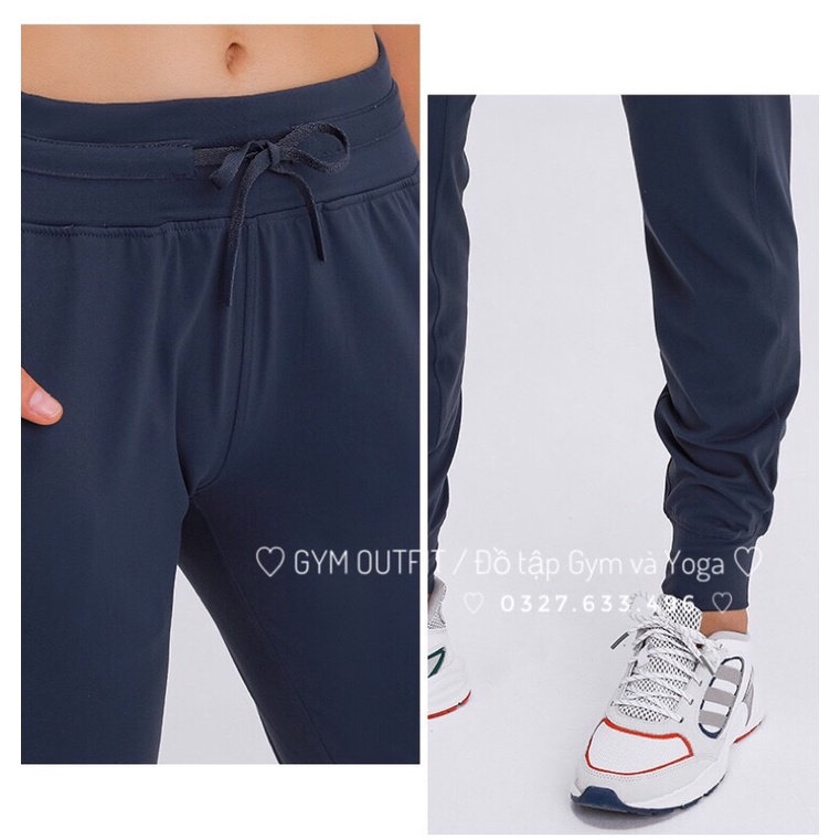 Quần Thể Thao Lululemon Ready To Rulu Jogger Crop - Quần tập Gym - Yoga Vải Lulu Cao Cấp Co Dãn Thoải Mái