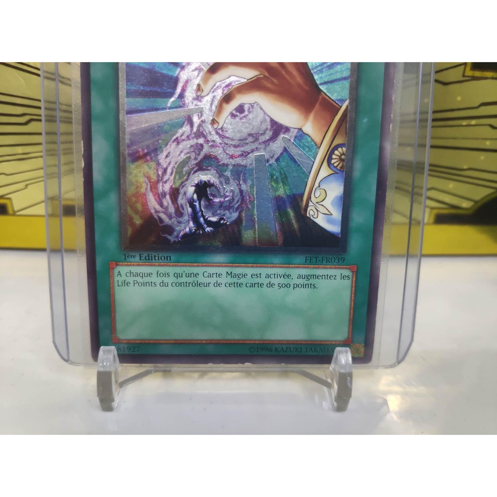 [ Dưa Hấu Yugioh ] Tiếng Pháp - Lá bài thẻ bài Spell Absorption - Ultimate Rare 1st Edition - Tặng bọc bài nhựa bảo quản
