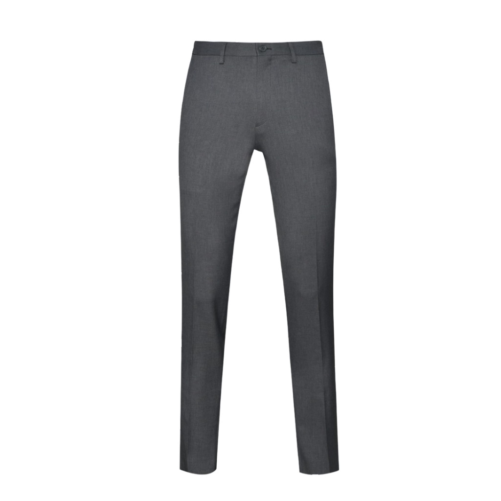 Quần Âu Nam Quần Tây Công Sở Cao Cấp Owen QS23480 Dài Chân Dáng Slim Fit Màu Xám Vải Nano Mềm Mại