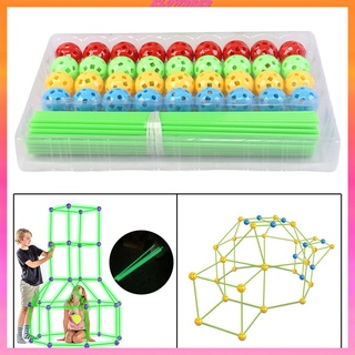 Pháo đài xây dựng cho trẻ em Pháo đài xây dựng Quà tặng Đồ chơi xây dựng 87 chiếc