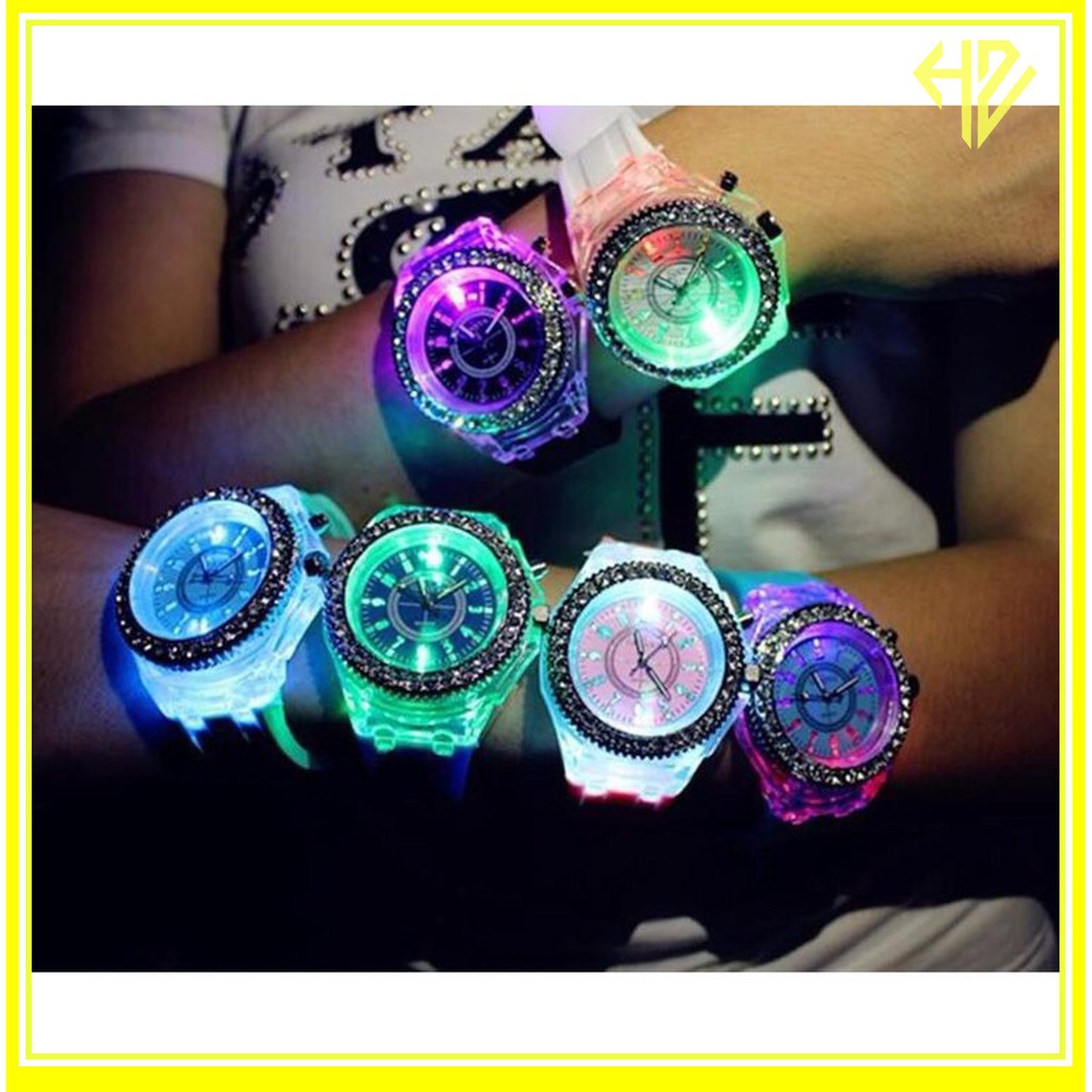 [QUÁ ĐẸP] ĐỒNG HỒ NAM NỮ DÂY SILICON GENEVA PHÁT SÁNG 7 MÀU SIÊU ĐẸP | BigBuy360 - bigbuy360.vn