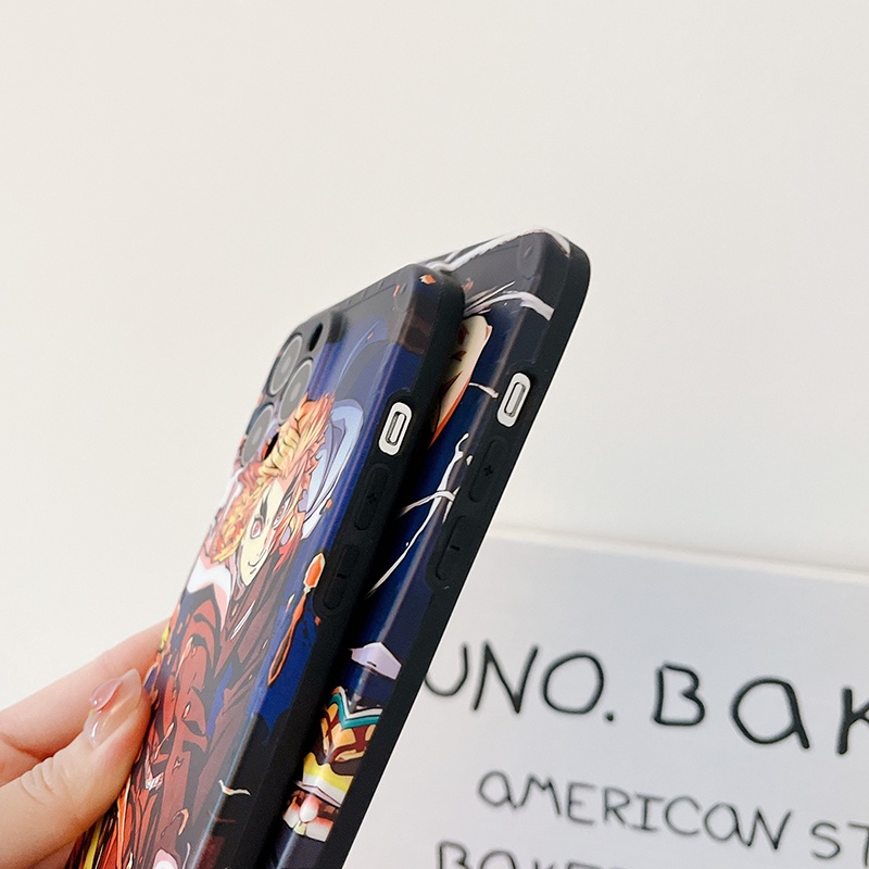 Ốp Điện Thoại Mềm Nhám In Hình Hoạt Hình Demon Slayer Cho iPhone 14 Pro Max 13 11 12 Pro Max Xs Max XR 14plus