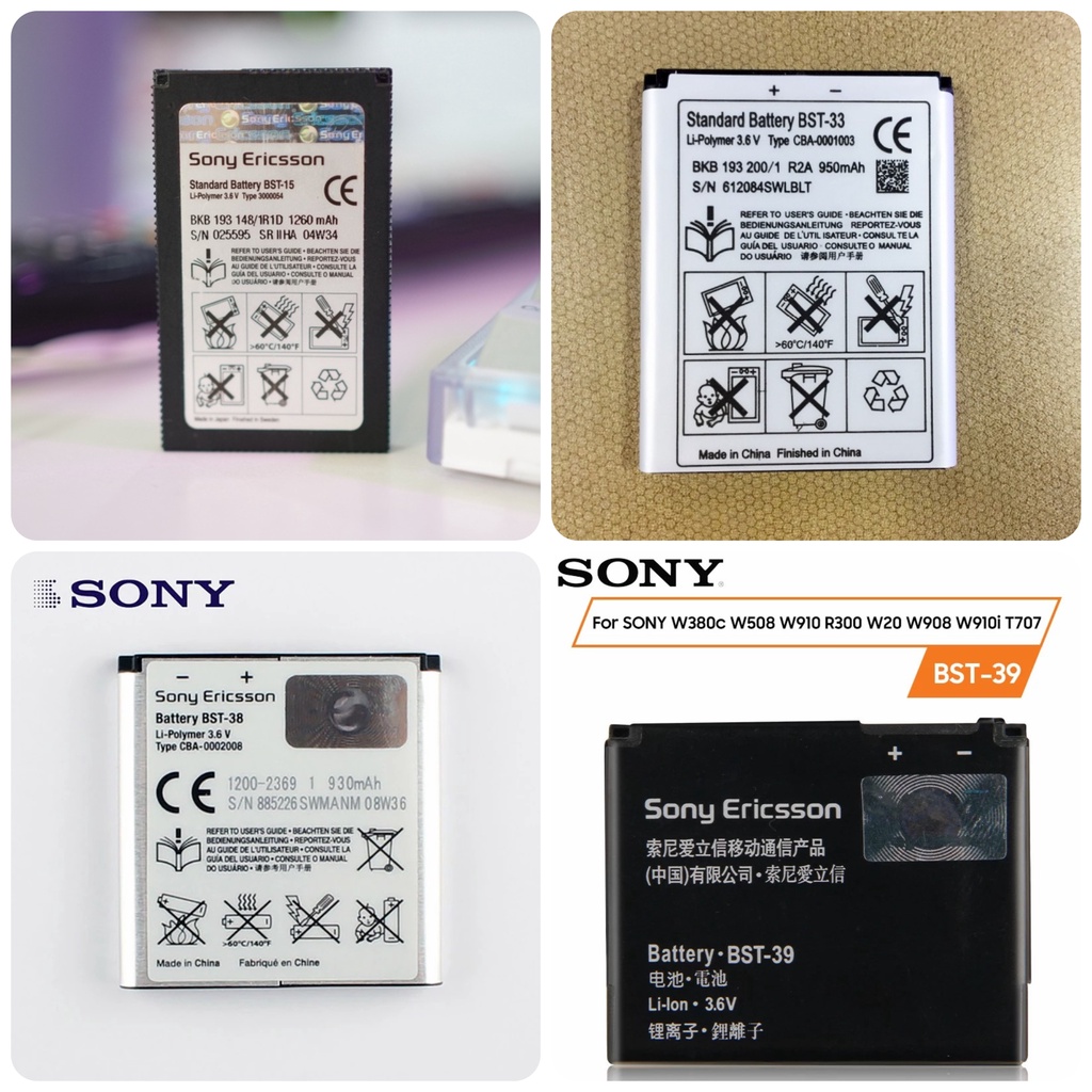 Pin Sony Ericsson BST-15, BST-33, BST-38, BST-39