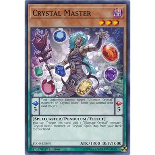 Thẻ bài Yugioh - TCG - Crystal Master / FLOD-EN092 '