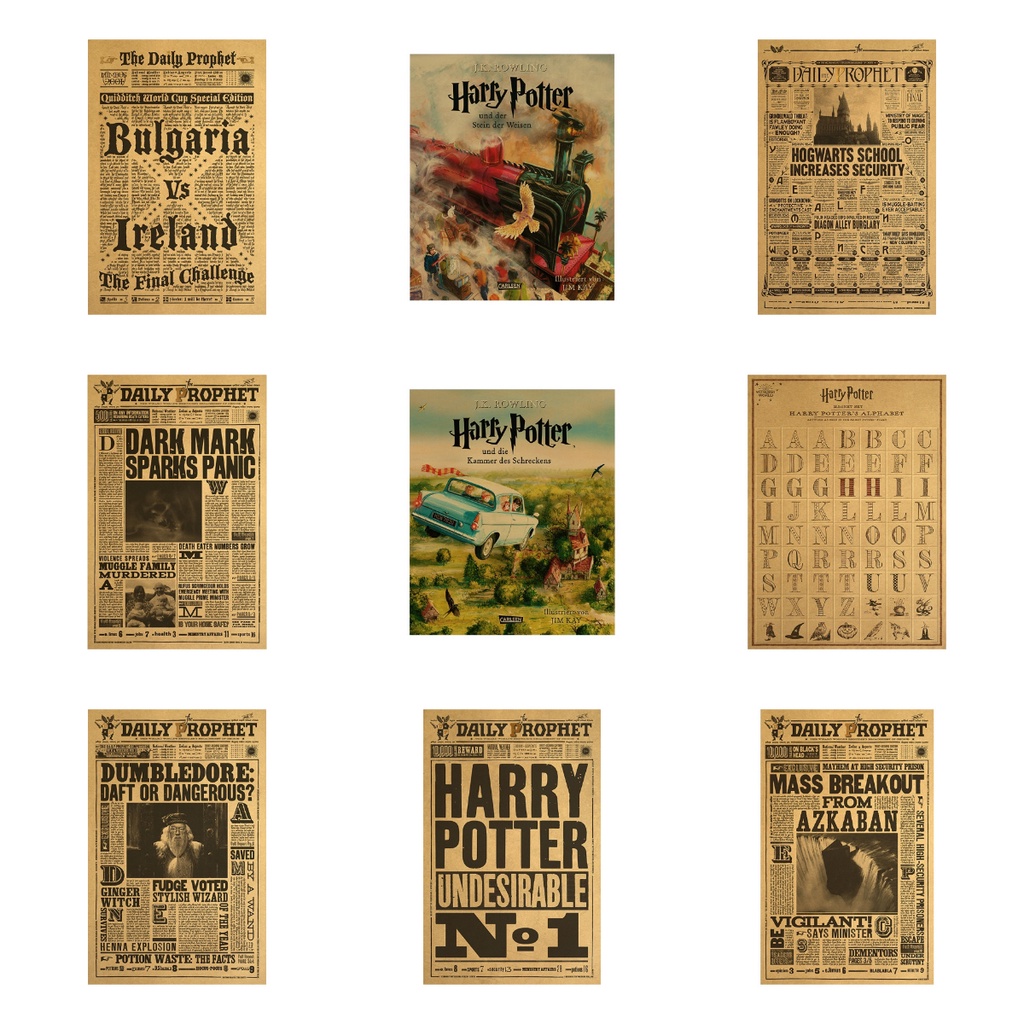 Harry Potter "Boy Who Lived" poster Kraft Paper Wallpaper wall poster Paintings Vintage 42*29cm