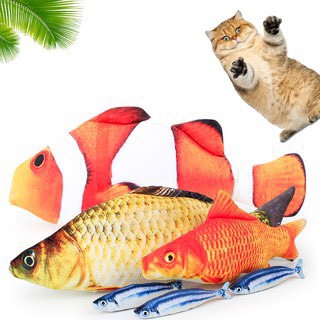 Đồ chơi cá nhồi bông catnip cho mèo (Tặng kèm catnip)
