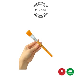 Cọ đắp mặt nạ cán gỗ, lông mềm mịn dài 19cm